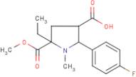 5-Ethyl-2-(4-fluorophenyl)-5-(methoxycarbonyl)-1-methylpyrrolidine-3-carboxylic acid