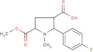 2-(4-Fluorophenyl)-5-(methoxycarbonyl)-1-methylpyrrolidine-3-carboxylic acid