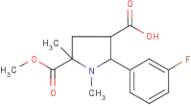 1,5-Dimethylpyrrolidine-2-(3-fluorophenyl)-5-(methoxycarbonyl)-3-carboxylic acid
