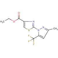 Ethyl 2-[3-methyl-5-(trifluoromethyl)-1H-pyrazol-1-yl]-1,3-thiazole-4-carboxylate