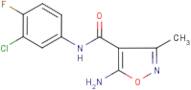 5-Amino-N-(3-chloro-4-fluorophenyl)-3-methylisoxazole-4-carboxamide