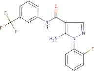 5-Amino-1-(2-fluorophenyl)-N-[3-(trifluoromethyl)phenyl]-1H-pyrazole-4-carboxamide