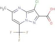 3-Chloro-5-methyl-7-(trifluoromethyl)pyrazolo[1,5-a]pyrimidine-2-carboxylic acid