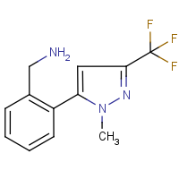 2-[1-Methyl-3-(trifluoromethyl)-1H-pyrazol-5-yl]benzylamine