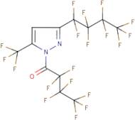 1-(Heptafluorobutyryl)-3(5)-(nonafluorobutyl)-5(3)-(trifluoromethyl)pyrazole