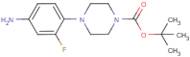 4-(4-Amino-2-fluorophenyl)piperazine, N1-BOC protected