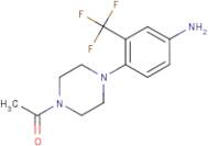 1-{4-[4-Amino-2-(trifluoromethyl)phenyl]piperazin-1-yl}ethan-1-one