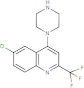 1-[6-Chloro-2-(trifluoromethyl)quinol-4-yl]piperazine