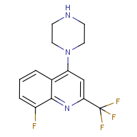 1-[8-Fluoro-2-(trifluoromethyl)quinolin-4-yl]piperazine