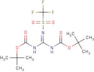 2-[(Trifluoromethyl)sulphonyl]guanidine, 1,3-Bis-BOC protected