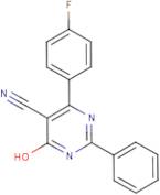 4-(4-Fluorophenyl)-6-hydroxy-2-phenylpyrimidine-5-carbonitrile