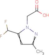 [5-(Difluoromethyl)-3-methyl-1H-pyrazol-1-yl]acetic acid