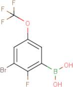 3-Bromo-2-fluoro-5-(trifluoromethoxy)phenylboronic acid