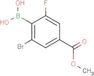 2-Bromo-6-fluoro-4-(methoxycarbonyl)phenylboronic acid