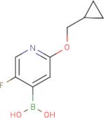 2-(Cyclopropylmethoxy)-5-fluoropyridine-4-boronic acid