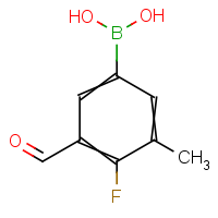 4-Fluoro-3-formyl-5-methylphenylboronic acid