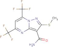 5,7-Bis(trifluoromethyl)-2-(methylsulphanyl)pyrazolo[1,5-a]pyrimidine-3-carboxamide