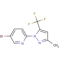 5-Bromo-2-(3-methyl-5-(trifluoromethyl)pyrazol-1-yl)pyridine