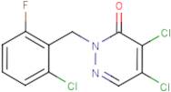 2-(2-Chloro-6-fluorobenzyl)-4,5-dichloropyridazin-3(2H)-one