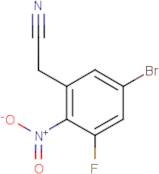 5-Bromo-3-fluoro-2-nitrophenylacetonitrile