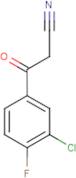 3-Chloro-4-fluorobenzoylacetonitrile