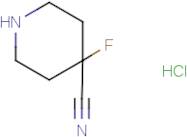 4-Fluoropiperidine-4-carbonitrile hydrochloride