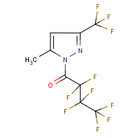 1-(Heptafluorobutyryl)-5(3)-methyl-3(5)-(trifluoromethyl)pyrazole