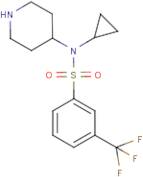 N-Cyclopropyl-N-(piperidin-4-yl)-3-(trifluoromethyl)benzenesulphonamide