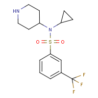 N-Cyclopropyl-N-(piperidin-4-yl)-3-(trifluoromethyl)benzenesulphonamide