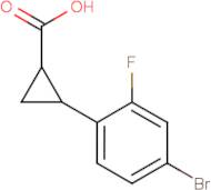 2-(4-Bromo-2-fluorophenyl)cyclopropane-1-carboxylic acid