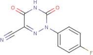 3,5-Dioxo-2-(4-fluorophenyl)-2,3,4,5-tetrahydro-1,2,4-triazine-6-carbonitrile