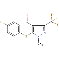 5-[(4-Fluoropheny)lthio]-1-methyl-3-(trifluoromethyl)-1H-pyrazole-4-carboxaldehyde