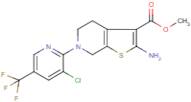 Methyl 2-amino-6-[3-chloro-5-(trifluoromethyl)pyridin-2-yl]-4,5,6,7-tetrahydrothieno[2,3-c]pyridin…