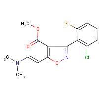 Methyl 3-(2-chloro-6-fluorophenyl)-5-[2-(dimethylamino)vinyl]isoxazole-4-carboxylate