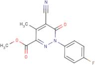 Methyl 5-cyano-1,6-dihydro-1-(4-fluorophenyl)-4-methyl-6-pyridazinone-3-carboxylate