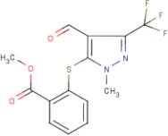 5-[(2-Methoxycarbonyl)phenylthio]-1-methyl-3-(trifluoromethyl)pyrazole4-carboxaldehyde