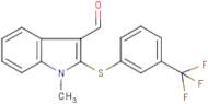 1-Methyl-2-[3-(trifluoromethyl)phenylthio]indole-3-carboxaldehyde