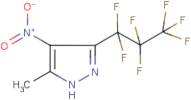 3-(Heptafluoropropyl)-5-methyl-4-nitropyrazole