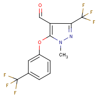 1-Methyl-3-(trifluoromethyl)-5-[3-(trifluoromethyl)phenoxy]-1H-pyrazole-4-carboxaldehyde