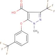 1-Methyl-3-(trifluoromethyl)-5-[3-(trifluoromethyl)phenoxy]-1H-pyrazole-4-carboxylic acid