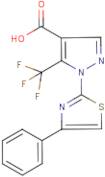 1-(4-Phenyl-1,3-thiazol-2-yl)-5-(trifluoromethyl)-1H-pyrazole-4-carboxylic acid