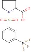 1-[3-(Trifluoromethyl)benzenesulphonyl]pyrrolidine-2-carboxylic acid