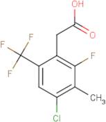 4-Chloro-2-fluoro-3-methyl-6-(trifluoromethyl)phenylacetic acid
