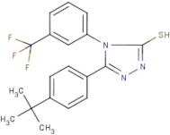 5-(4-tert-Butylphenyl)-4-[3-(trifluoromethyl)phenyl]-1,2,4-triazole-3-thiol