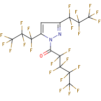 1-Nonafluoropentanoyl-3,5-bis(heptafluoro-n-propyl)pyrazole