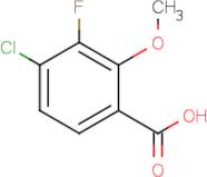 4-Chloro-3-fluoro-2-methoxybenzoic acid