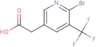 2-Bromo-3-(Trifluoromethyl)pyridine-5-acetic acid