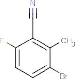 3-Bromo-6-fluoro-2-methylbenzonitrile