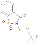 2-((perfluoroethyl)thio)benzo[d]isothiazol-3(2H)-one 1,1-dioxide