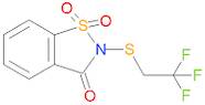 2-((2,2,2-trifluoroethyl)thio)benzo[d]isothiazol-3(2H)-one 1,1-dioxide